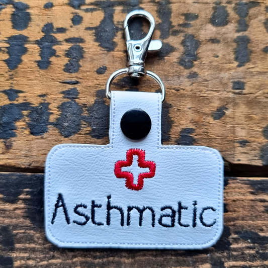 Asthmatic | Medical Alert Embroidered Keychain