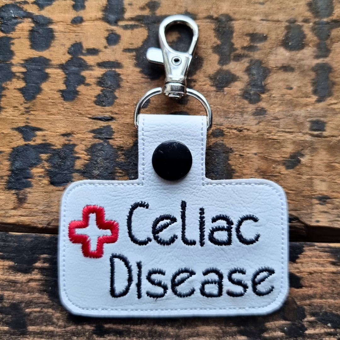 Celiac Disease | Medical Alert Embroidered Keychain