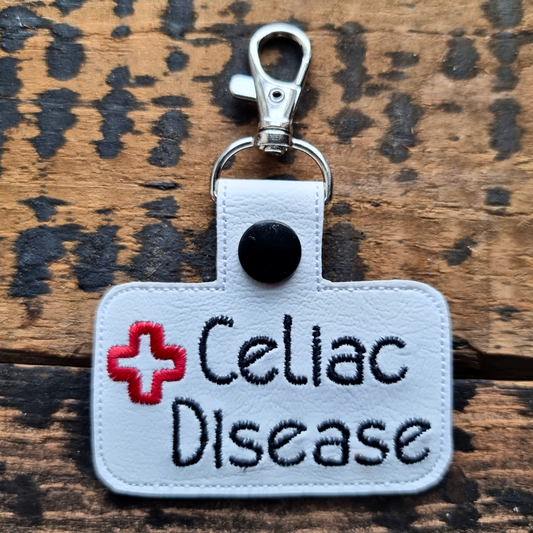 Celiac Disease | Medical Alert Embroidered Keychain