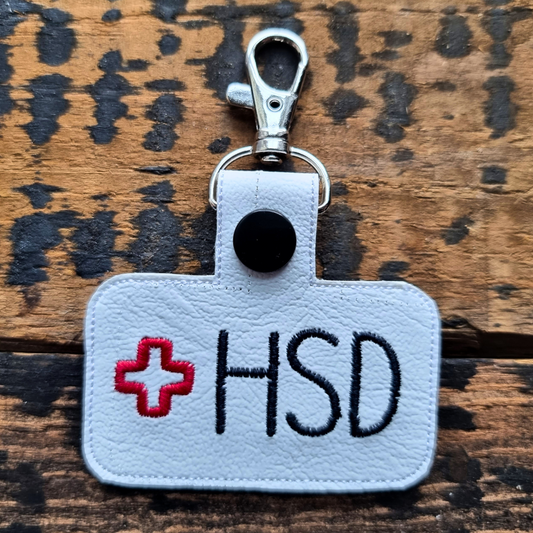 HSD | Medical Alert Embroidered Keychain