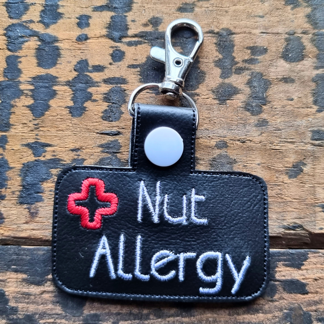 Nut Allergy | Medical Alert Embroidered Keychain