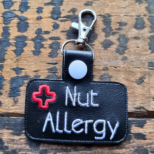 Nut Allergy | Medical Alert Embroidered Keychain