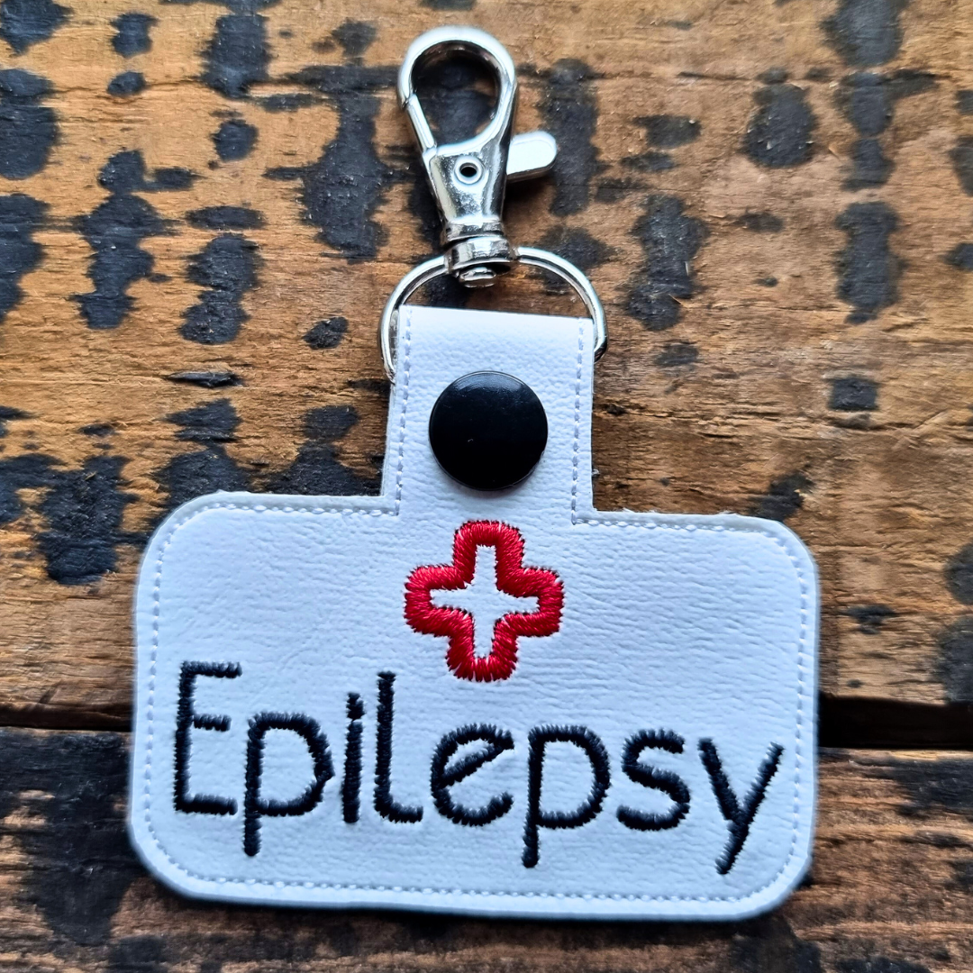 Epilepsy | Medical Alert Embroidered Keychain