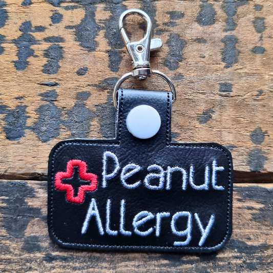 Peanut Allergy | Medical Alert Embroidered Keychain