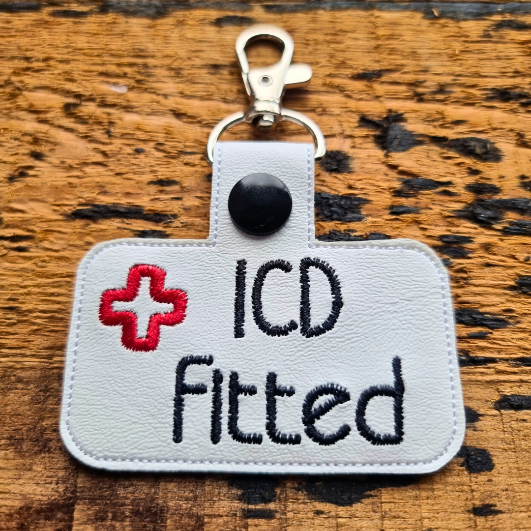 ICD Fitted | Medical Alert Embroidered Keychain