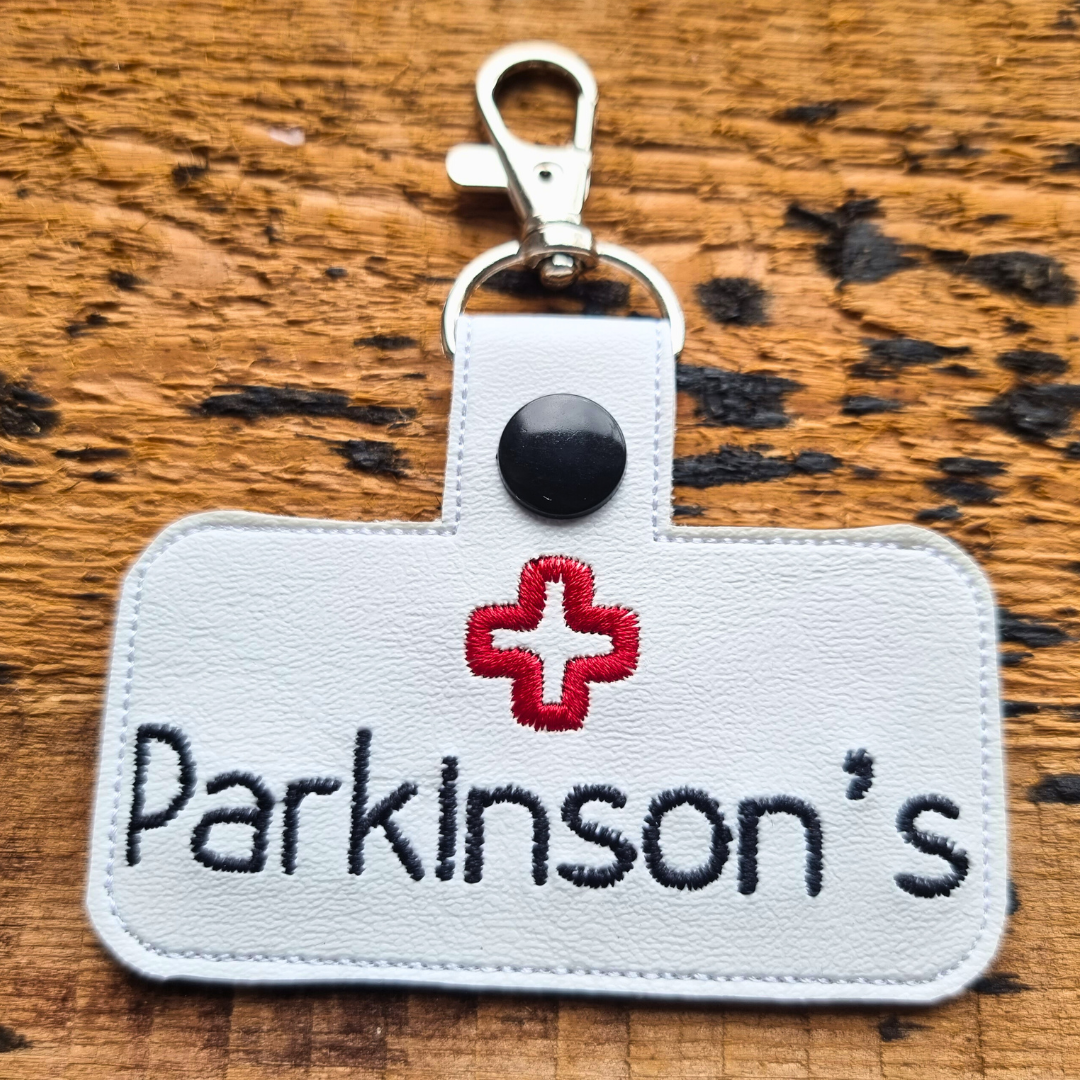 Parkinson's | Medical Alert Embroidered Keychain