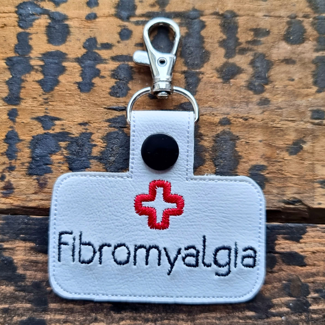 Fibromyalgia | Medical Alert Embroidered Keychain