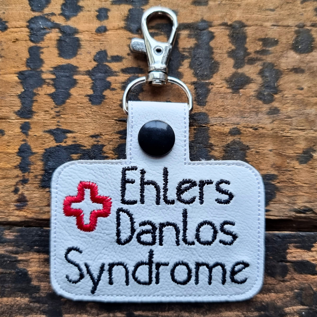 Ehlers Danlos Syndrome | Medical Alert Embroidered Keychain