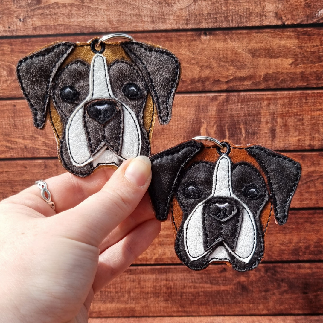 Realistic Boxer | Embroidered Keychain