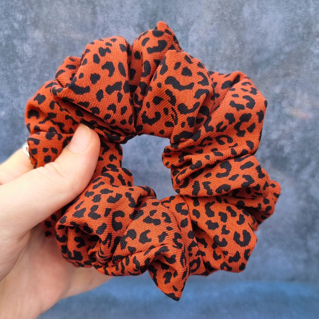 Rustic Animal Crepe Scrunchie | Hair Tie