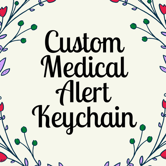 CUSTOM | Medical Alert Embroidered Keychain