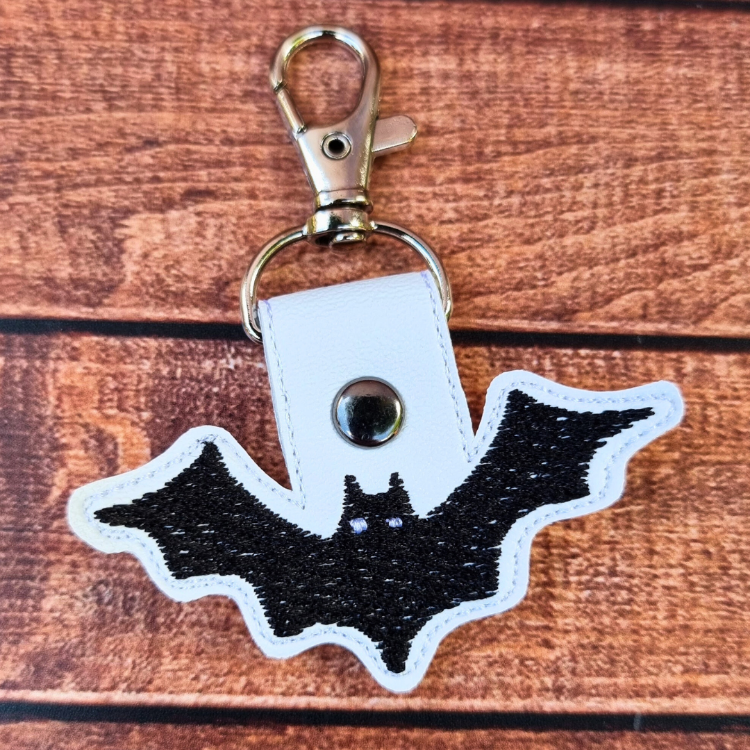 Bat | Embroidered Keychain