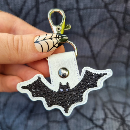 Bat | Embroidered Keychain