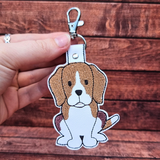 Beagle | Embroidered Keychain