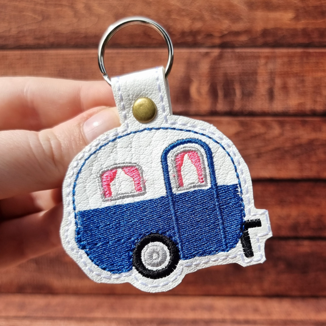 Colourful Caravan | Embroidered Keychain | Colour Choice