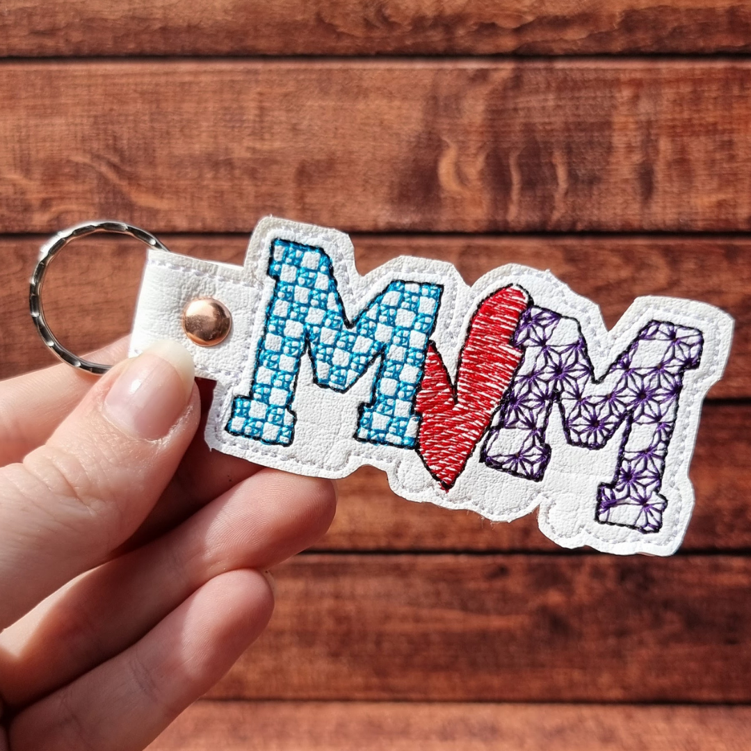 Mum | Embroidered Keychain