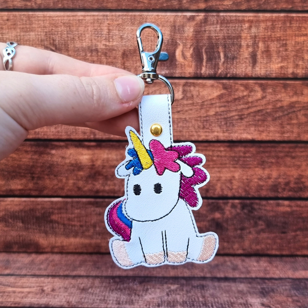 Unicorn | Embroidered Keychain