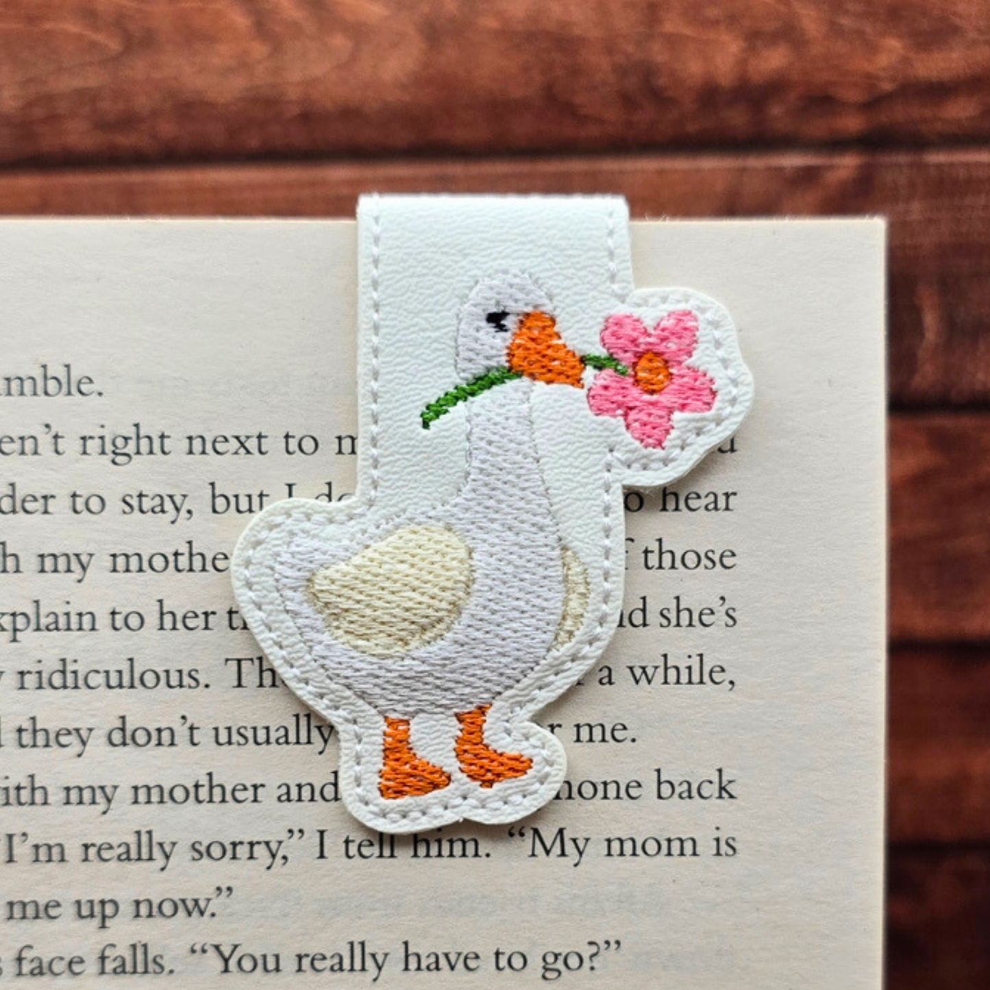Flower Goose | Magnetic Bookmark