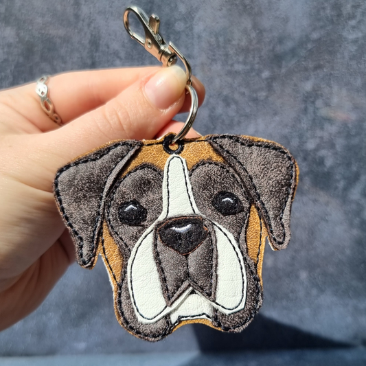 Realistic Boxer | Embroidered Keychain