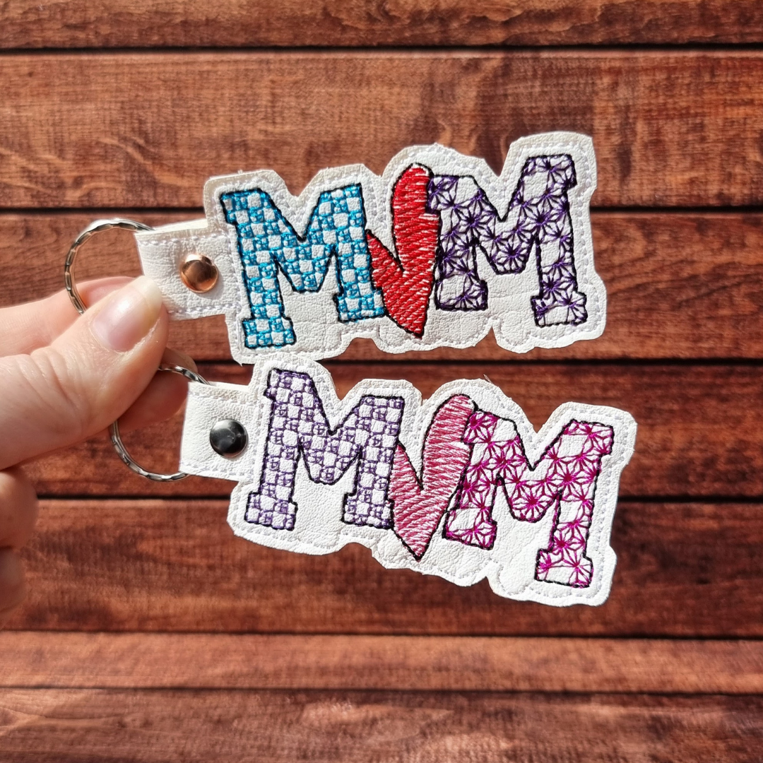 Mum | Embroidered Keychain