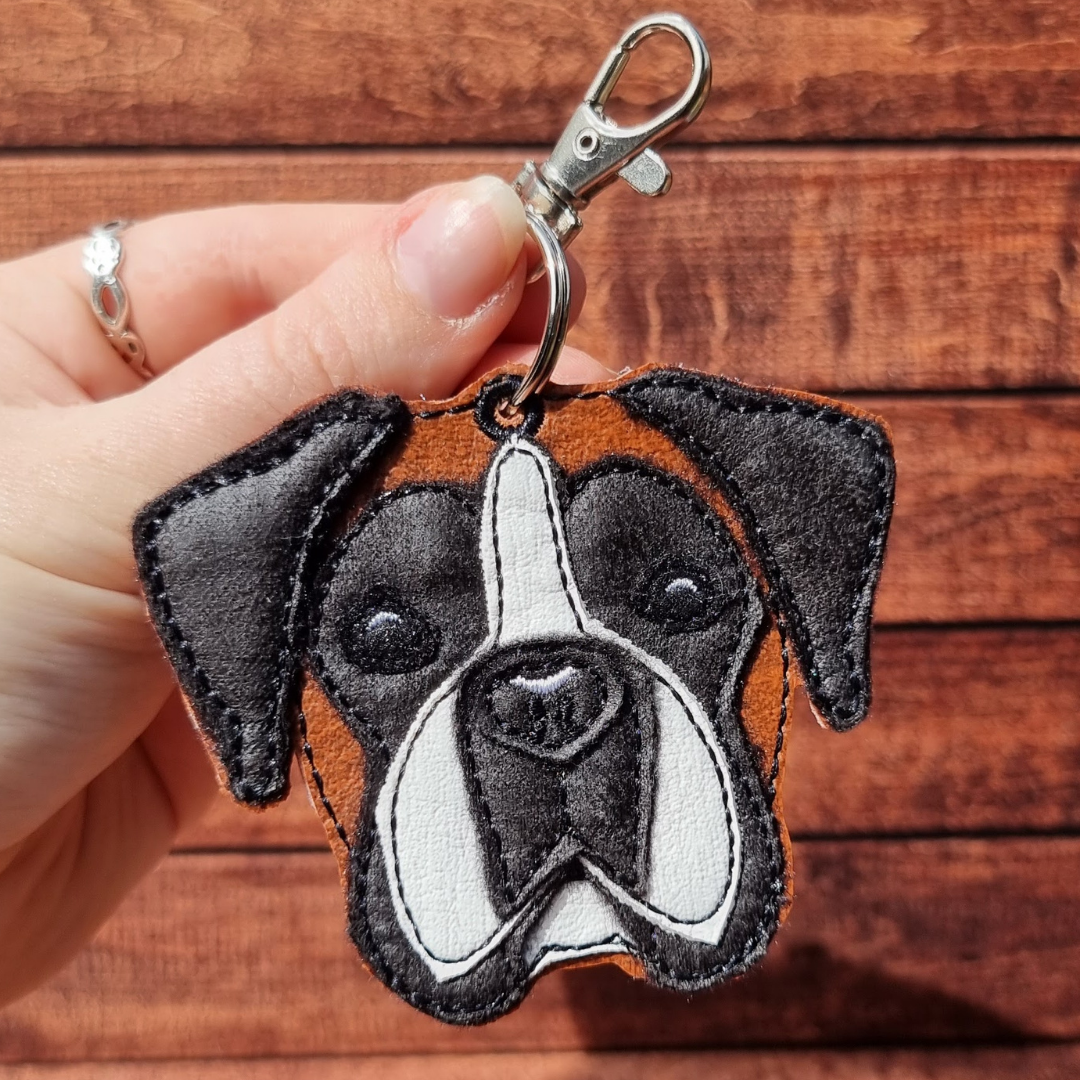 Realistic Boxer | Embroidered Keychain