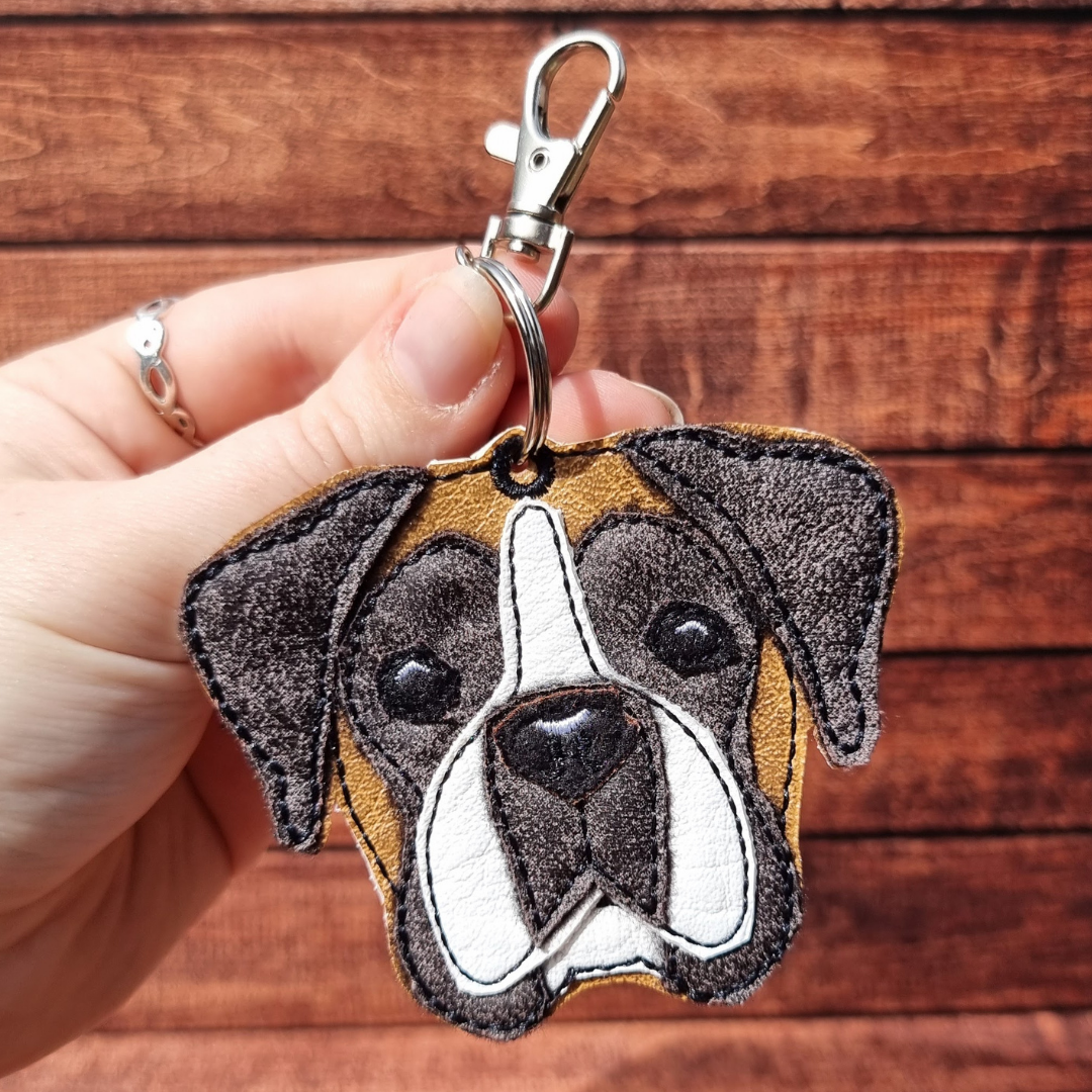 Realistic Boxer | Embroidered Keychain