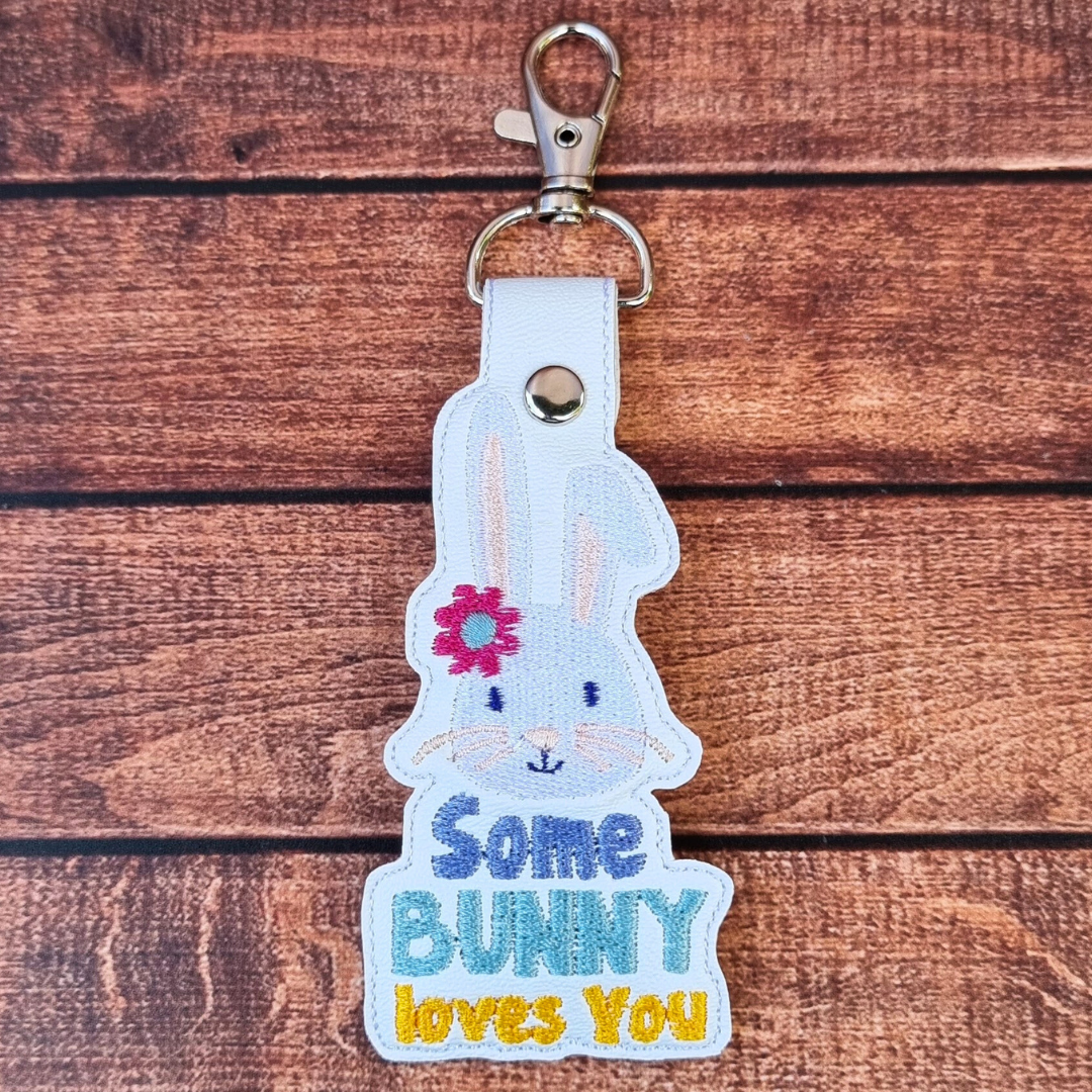 Some Bunny Loves You | Embroidered Keychain