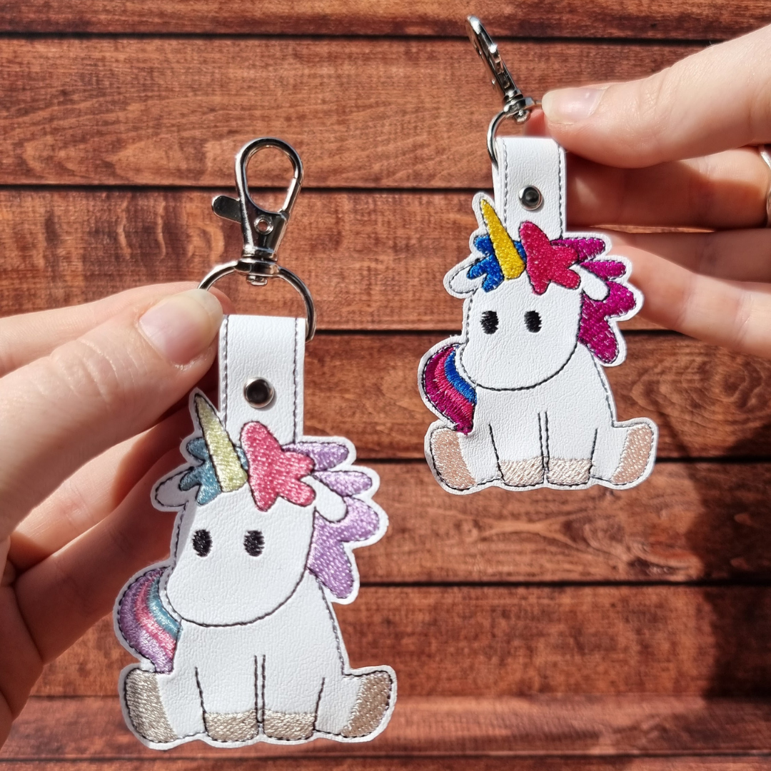 Unicorn | Embroidered Keychain