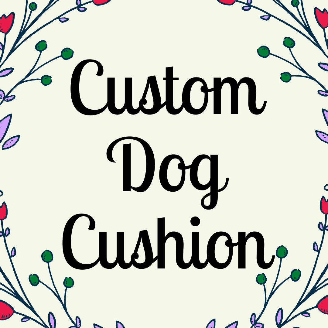 Custom Embroidered Dog Cushion