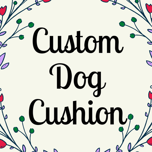 Custom Embroidered Dog Cushion