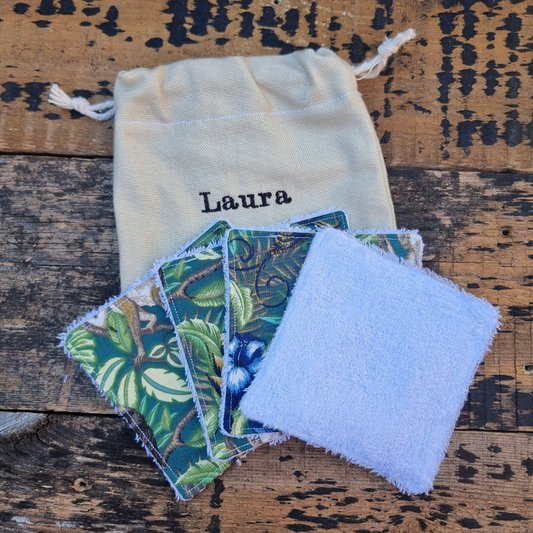 Tropical Jungle Reusable Bamboo Wipes