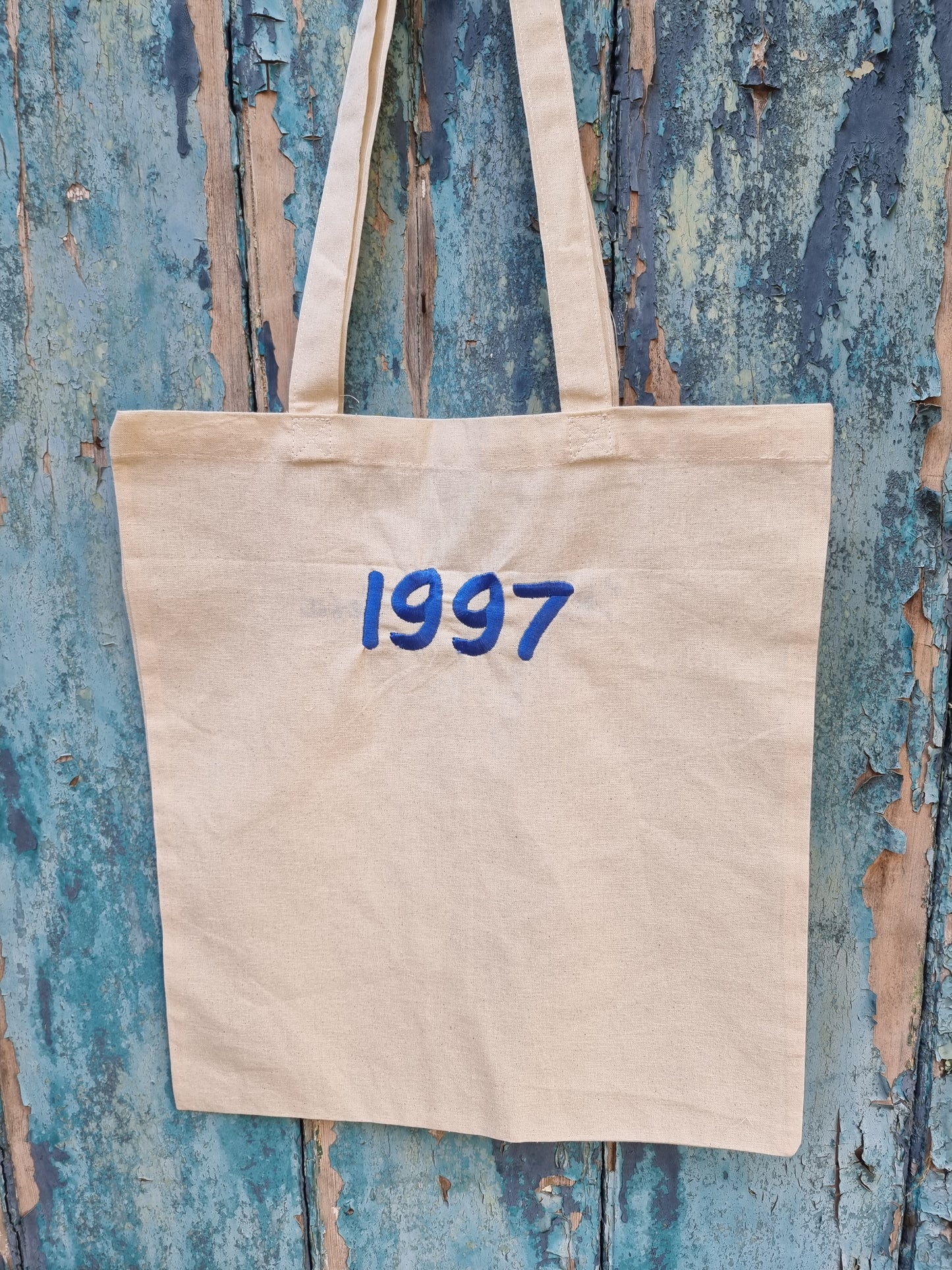 Birth Year Embroidered Tote Bag