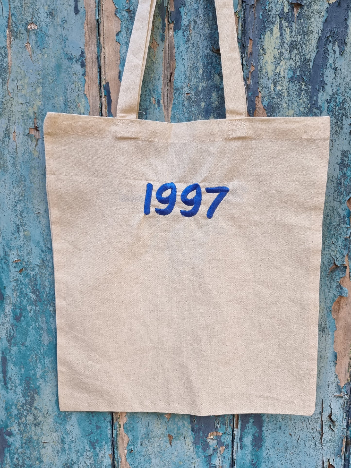 Birth Year Embroidered Tote Bag