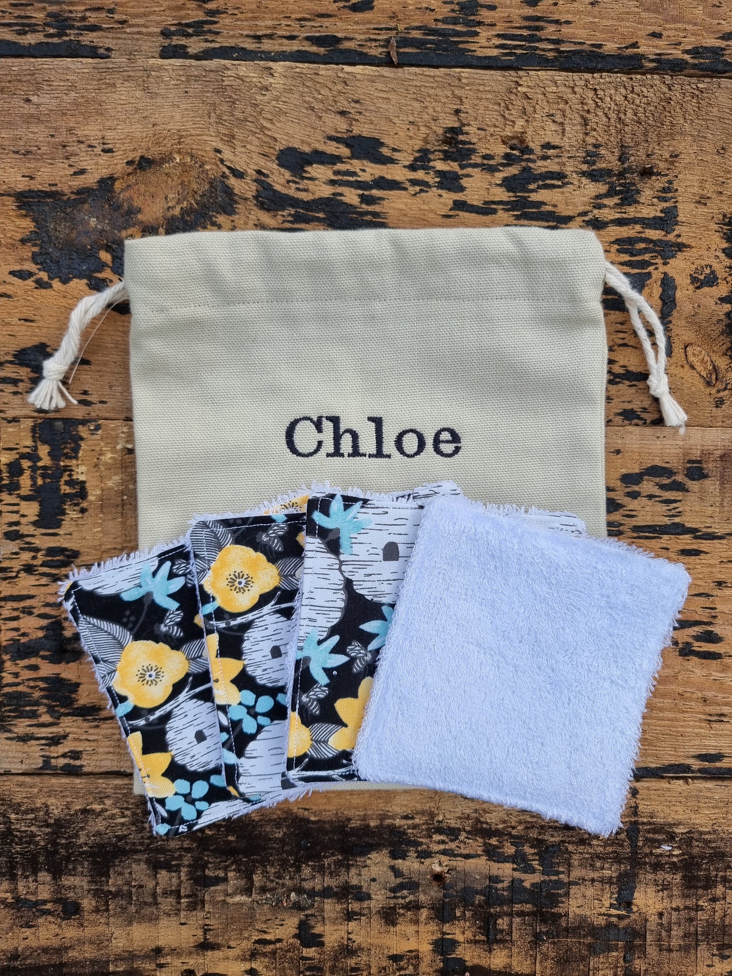 Floral Beehives Reusable Bamboo Wipes