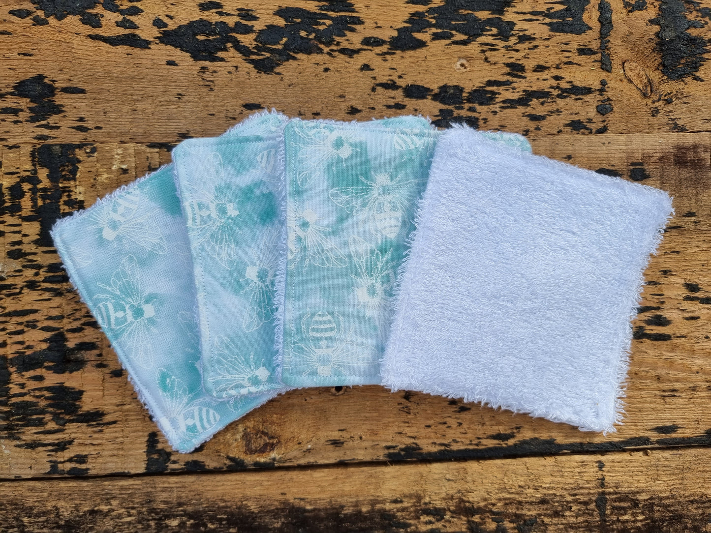 Pale Bumble Bees Reusable Bamboo Wipes