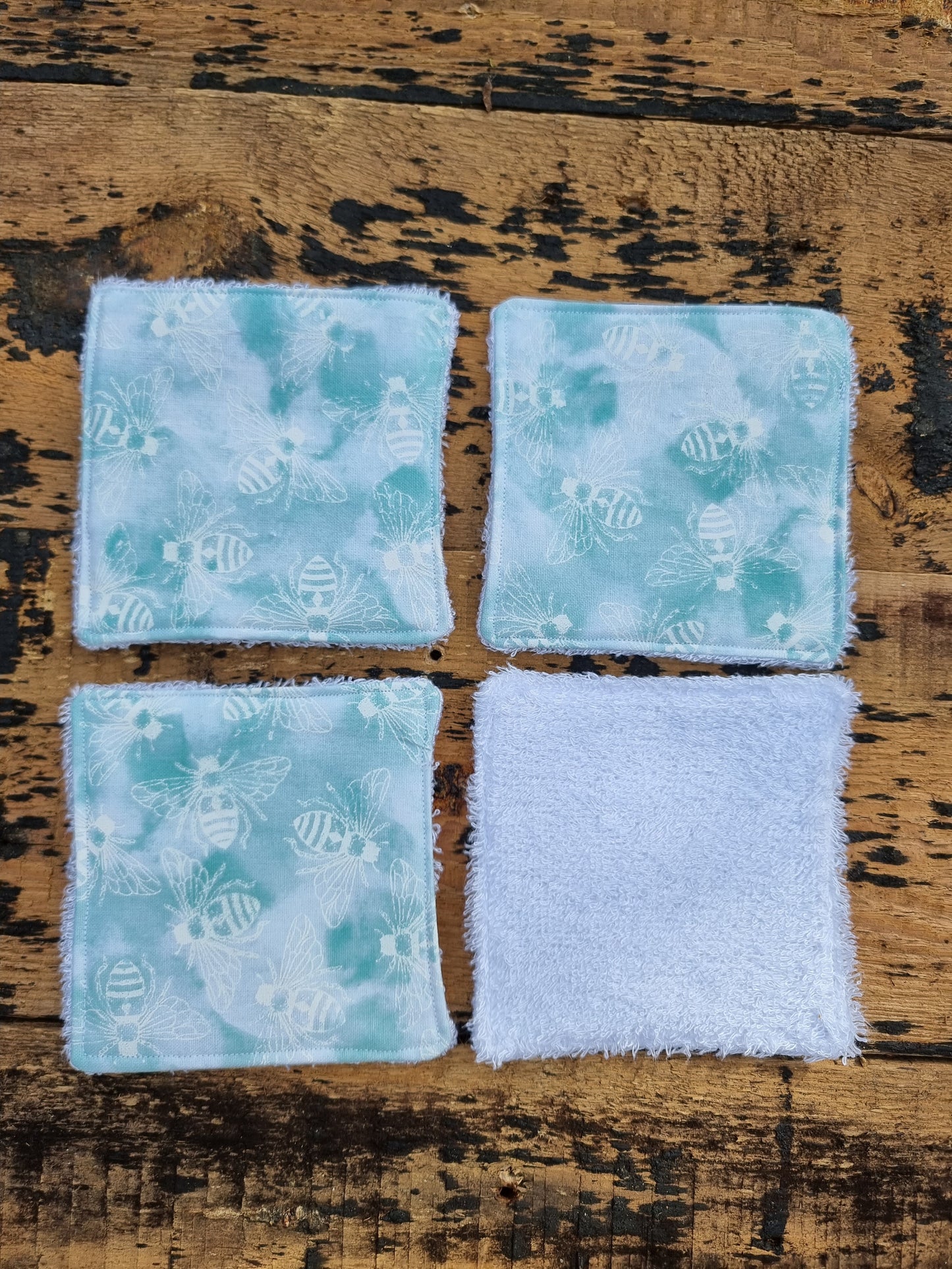 Pale Bumble Bees Reusable Bamboo Wipes