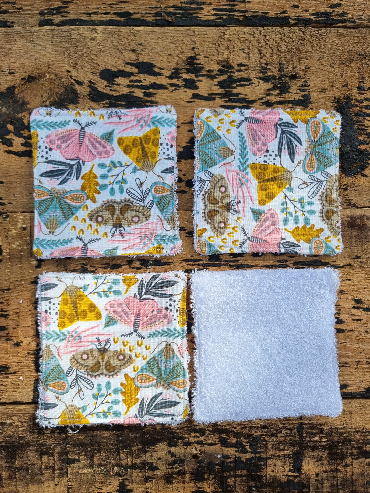 Vintage Insects Reusable Bamboo Wipes