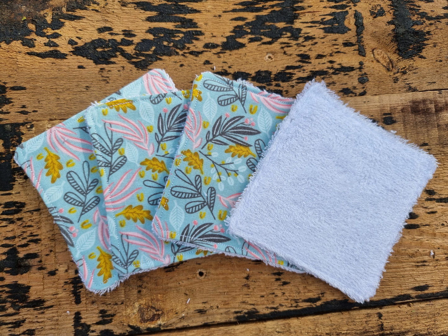 Abstract Leaves Reusable Bamboo Wipes