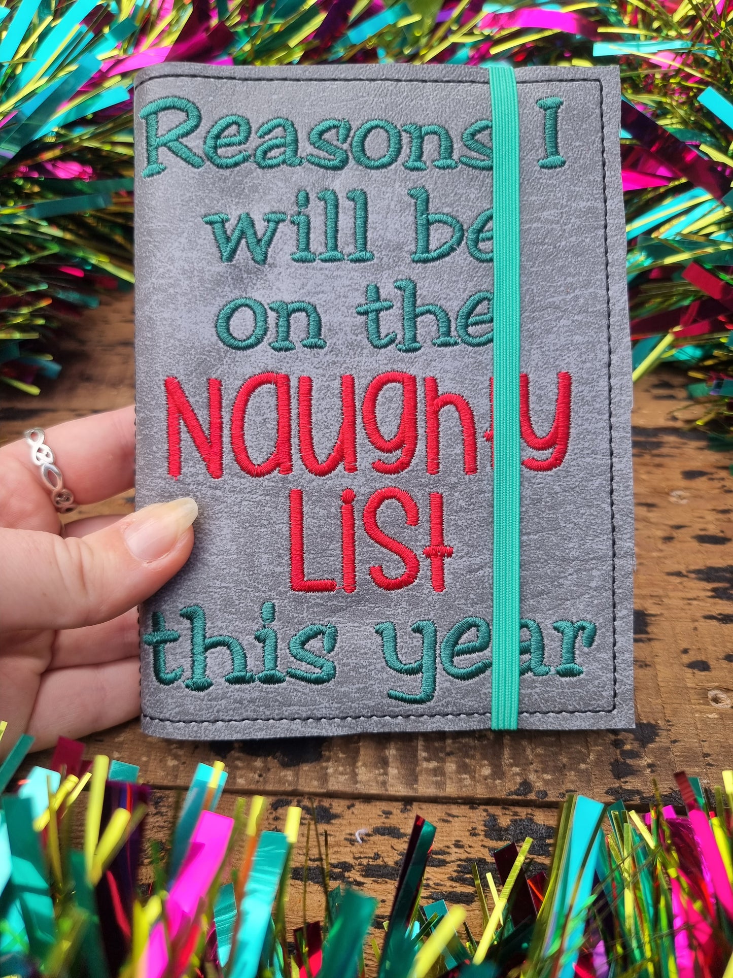 Naughty List A6 Embroidered Notebooks