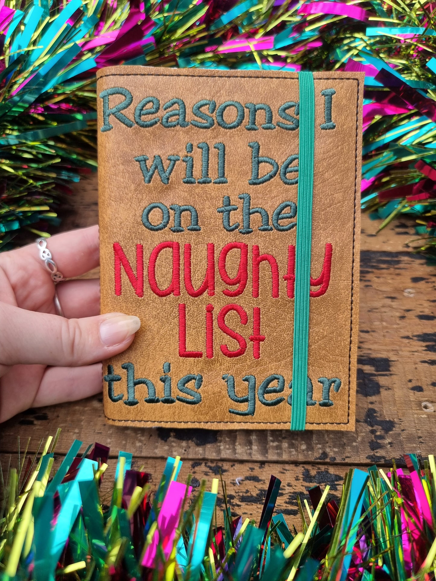 Naughty List A6 Embroidered Notebooks