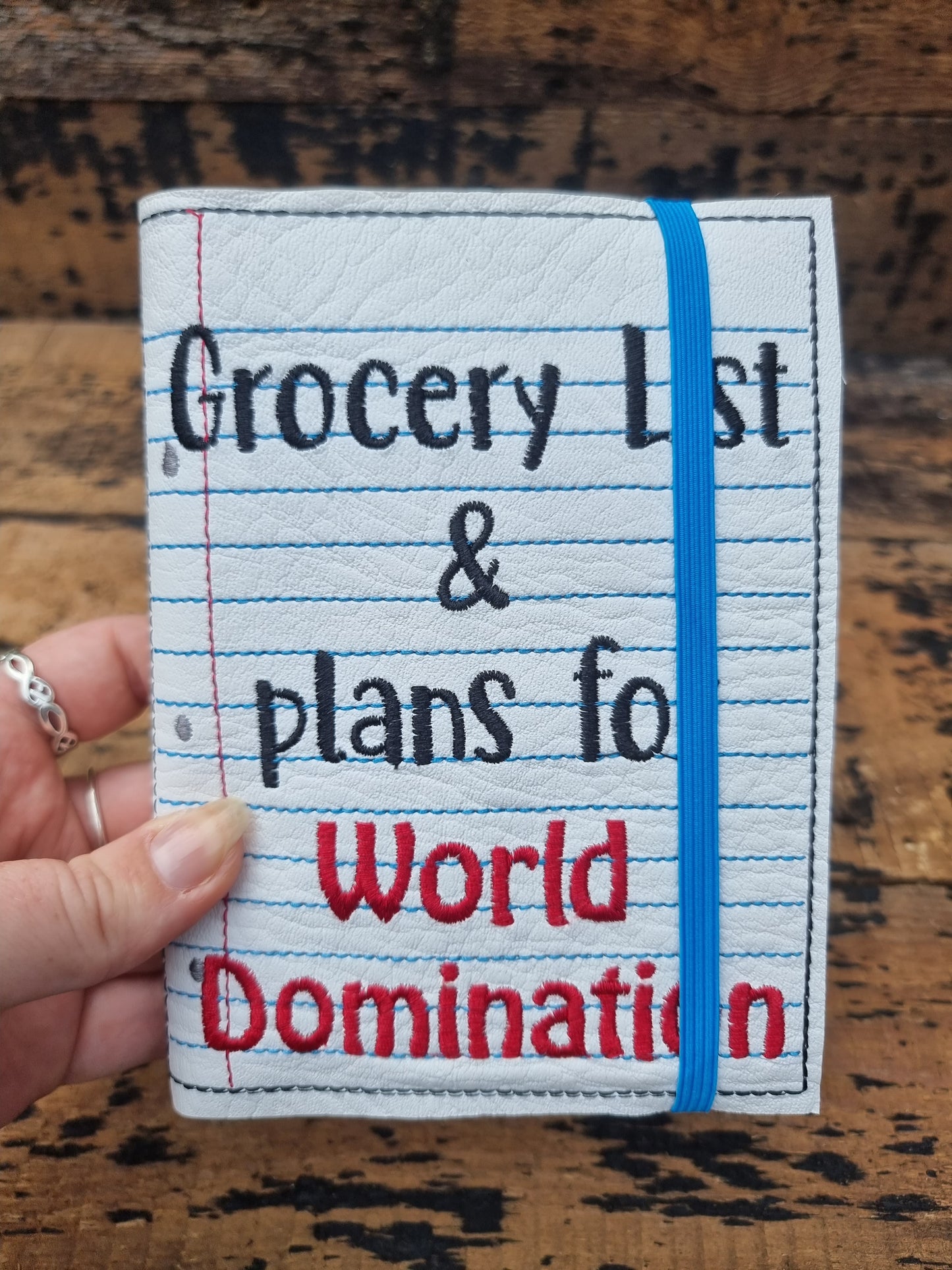 World Domination A6 Embroidered Notebooks