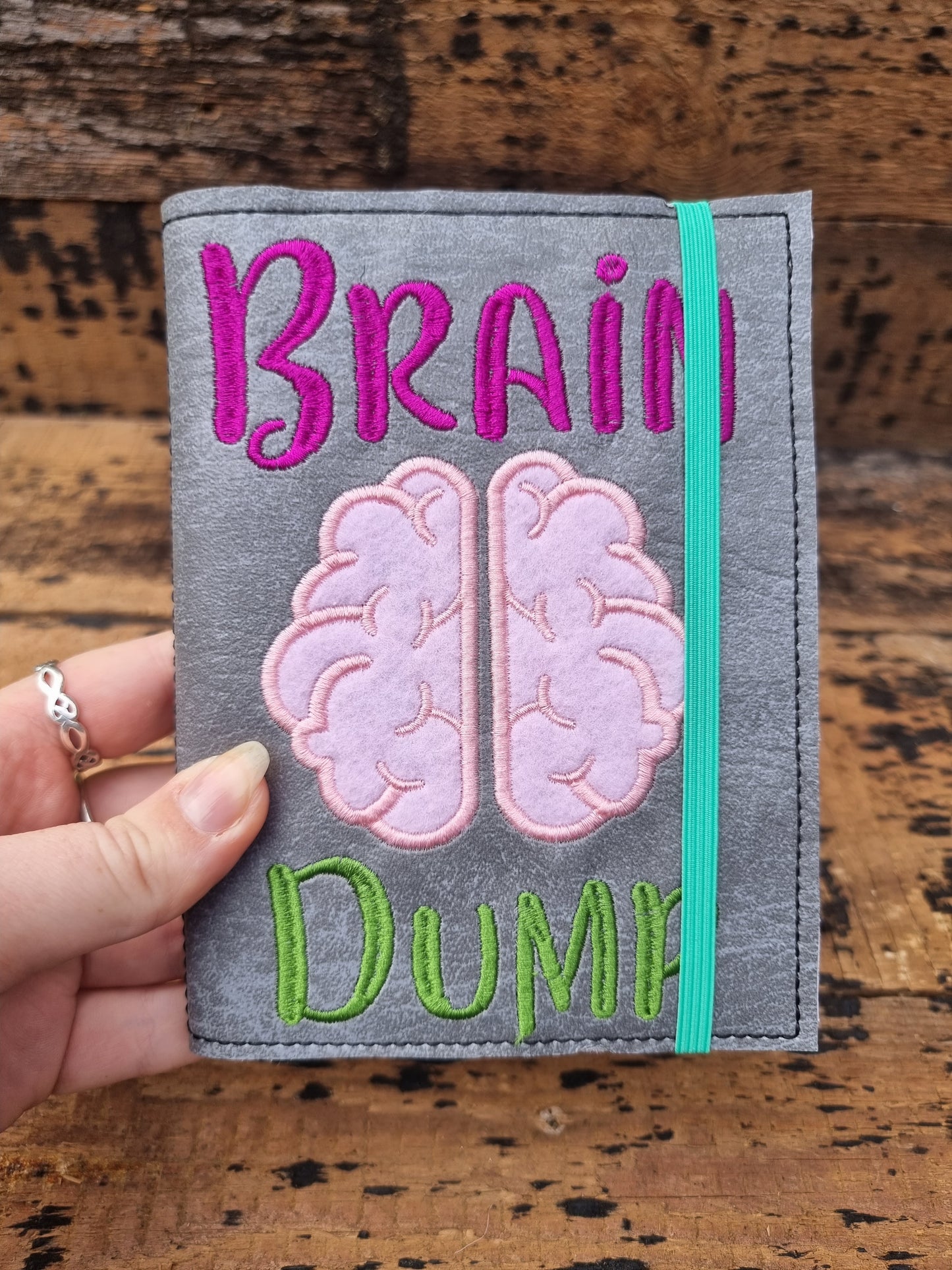 Brain Dump A6 Embroidered Notebooks