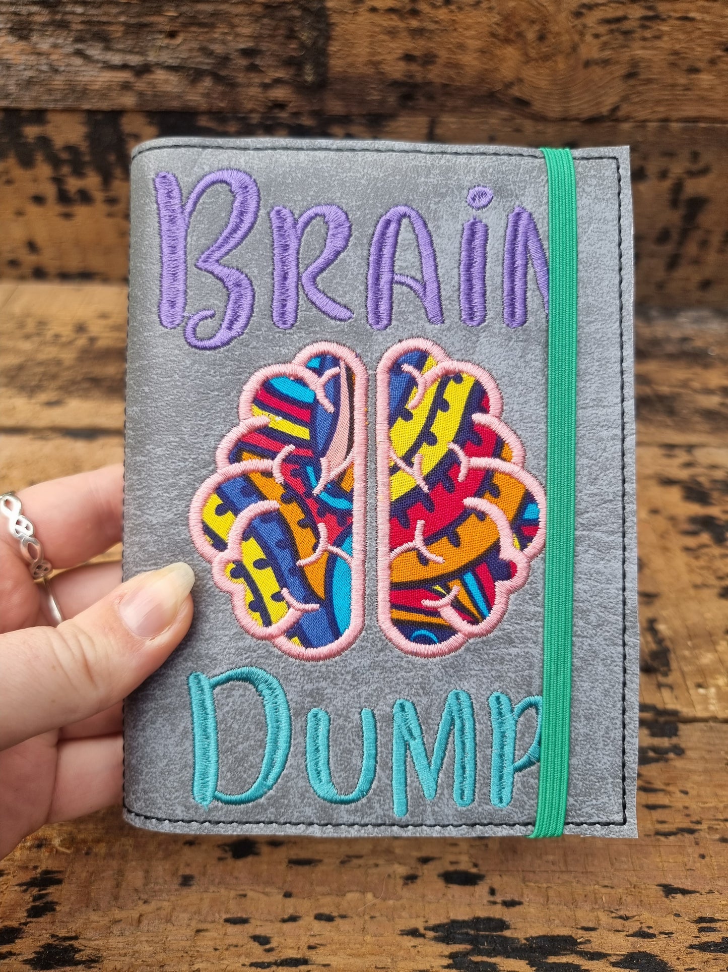 Brain Dump A6 Embroidered Notebooks