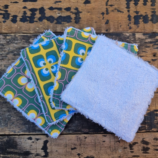 70s Groovy Geometrics Reusable Bamboo Wipes