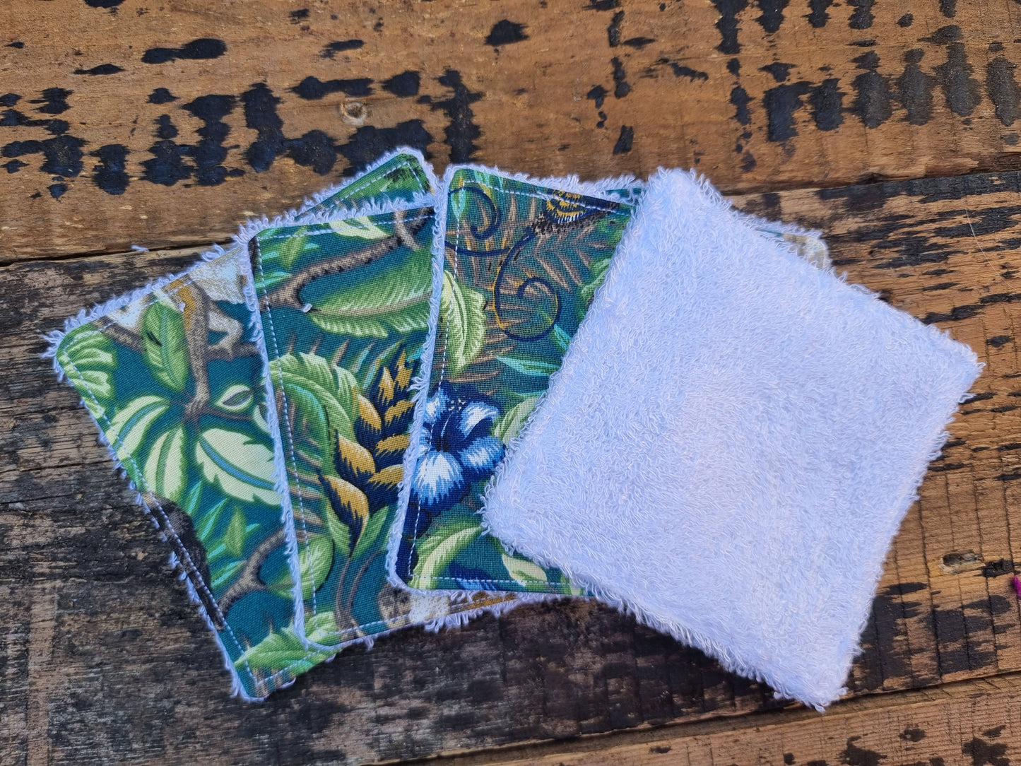 Tropical Jungle Reusable Bamboo Wipes