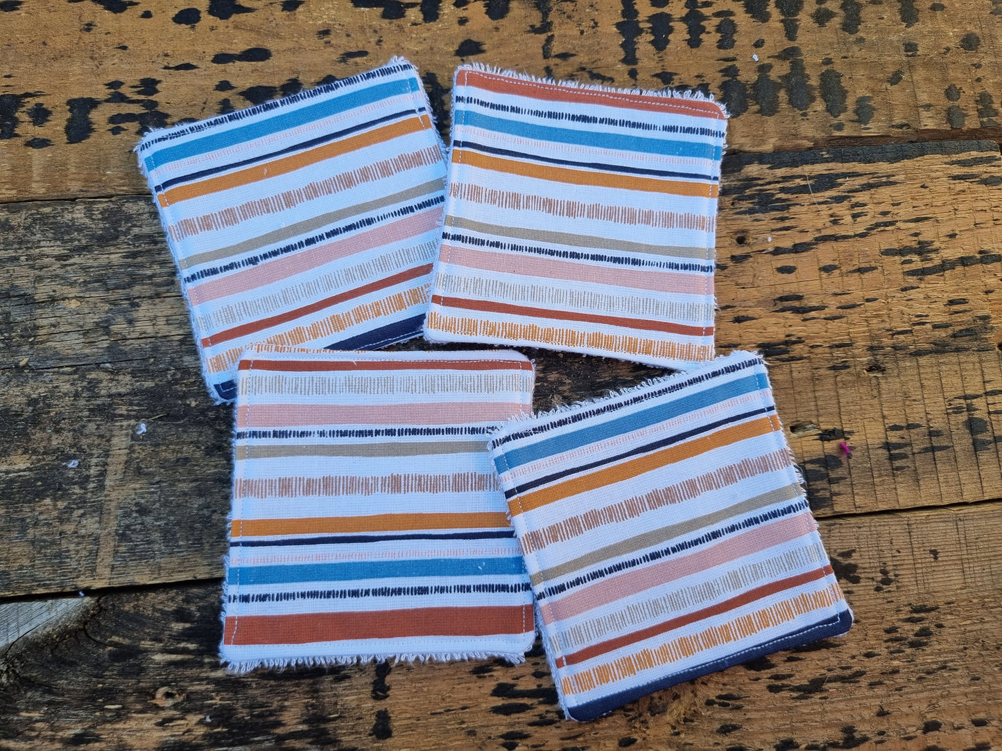 Earthy Stripes Reusable Bamboo Wipes