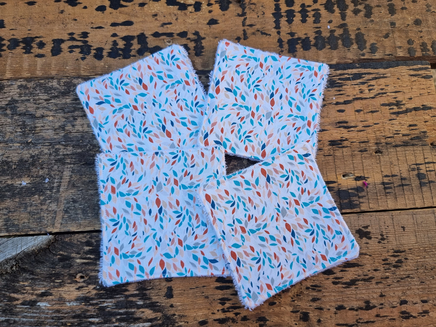 Cute Mini Leaves Print Reusable Bamboo Wipes