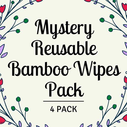 Mystery Reusable Bamboo Wipes | Random 4 Pack |  Bamboo Towelling