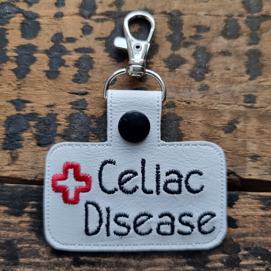 Celiac Disease | Medical Alert Embroidered Keychain