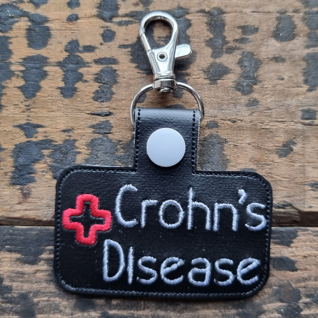 Crohn's Disease | Medical Alert Embroidered Keychain